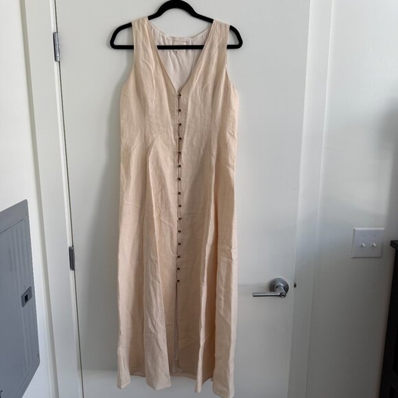 Sezane Fitia Dress Ivory - Size 8 (40) - Picture 3 of 5